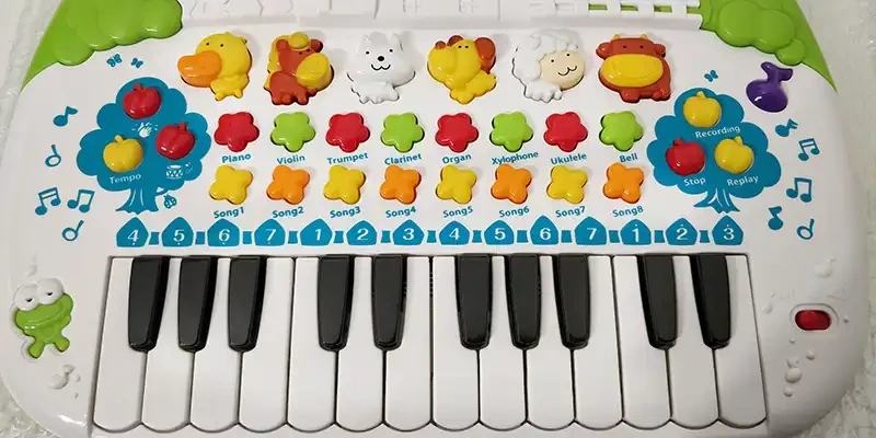 Detské piano so zvieracími zvukmi