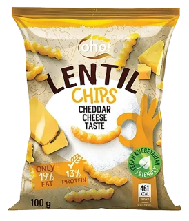 Lentil chips Cheddar 100g
