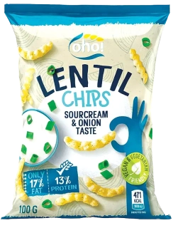 Lentil chips Kyslá smotana a cibuľa 100g